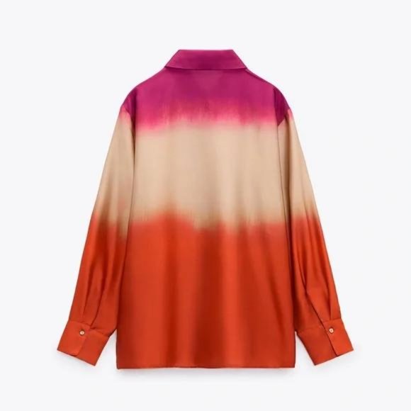 ZARA TIE DYE PRINT SHIRT - Picture 3 of 5